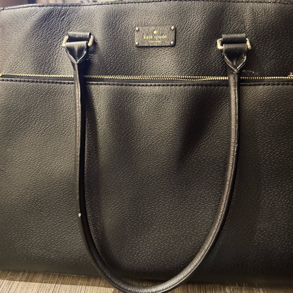 Kate Spade Black Textured Tote